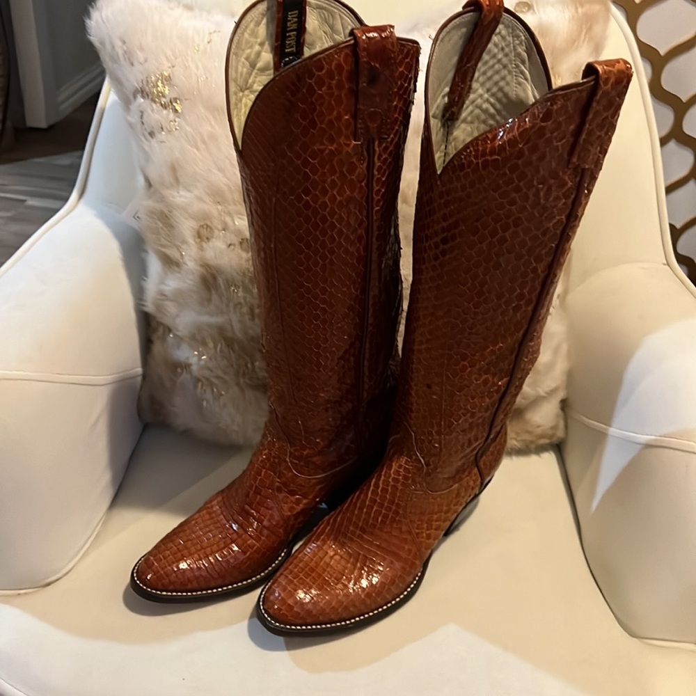 Tony Lama Exotic Dan post western boots